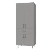 2 Door, 1 Drawer Garage Tall Shelf Tower