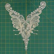 Embroidered Scrolls ~ V bodice piece (Copy)