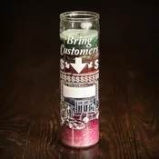 7-Day, 7-Color Screened Candle, Bring Customers