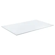 52x27-inch 6mm Rectangular Clear Tempered Glass Top