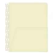 Amerifile Side Hinge Self-Adhesive Divider with 1/2 Pockets on both sides - 11 Pt Manila - Box of 100