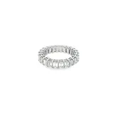 Diamond Emerald-Cut Full Eternity Ring 4ct | 14K White Gold