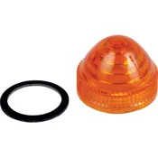 9001A9 - 30MM Plastic Domed Lens Cap AMBER