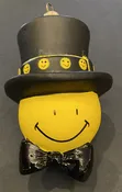 Vaillancourt Top Hat Smiley Ornament | Museum of Worcester