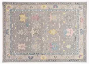 21st Century Contemporary Oushak Style Wool Rug 10 X 14