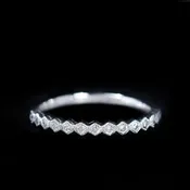 14K White Gold 0.17 CTW Diamond Band