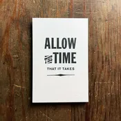 Allow Time Print by Expedition Press — Minnesota Center for Book Arts