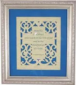 10.5x12in Framed Art 2 Thessalonians 3:5 ea