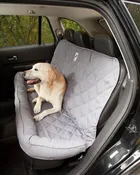 Back Seat Protector with Headrest for Dogs - Gray