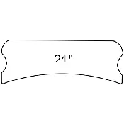 24-inch Radius Sanding Block for Unfretted Guitar Fingerboards