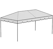 10×15 White Canopy Tent