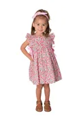 Baby Floral Cotton Dress with Matching Panty