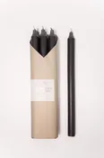 12" Taper Candles - Set of 6 - Charcoal