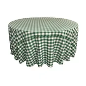 Checkered Round Tablecloth 108-Inch