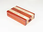 Compact Travel Cribbage – Padauk & Maple – 2 Player