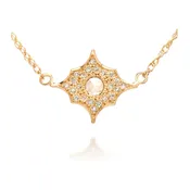 Celestial Pendant with Rose Cut &amp; Pave Diamonds