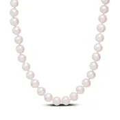 6-7mm Cultured Pearl Strand Necklace 14K Yellow Gold 18"
