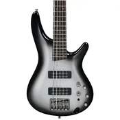 Ibanez Standard SR305E 5-string Bass Guitar - Metallic Silver Sunburst
