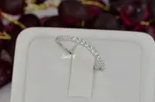 0.38ct Curve Bridal Band Wedding Engagement Ring Diamond Simulated 925 Sterling Silver Anniversary Rings SKU:00188