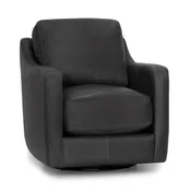 2183 Chelsea Leather Swivel Accent Chair