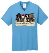 Cavalier Rescue - Port & Company Core Cotton V-Neck Tee. PC54V