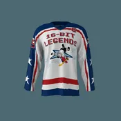 16-Bit Legends White Hockey Jersey
