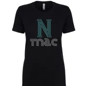 Ladies Black Crew Neck Next Level "NMAC CHEER"