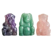 3 Wise Crystal Monkeys