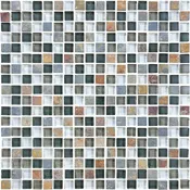 5/8×5/8 Smoky Mica Glass Slate Blend