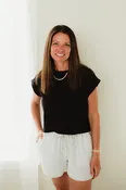 Black Cotton Crop Top