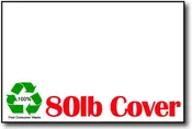 100% Recycled Cardstock | White | 4" X 6" (80lb Cover)