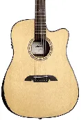 Alvarez AED90CE Armrest Artist Elite Dreadnought Acoustic Electric Cutaway Guitar - Natural