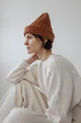 Wol Hide Rib Hat - Rust — Cocobolo