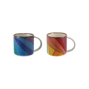 14 oz. Stoneware Mug w/ Wax Relief Design