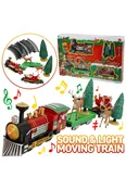 12-Piece Christmas Train Electric LED Light-Up Sound Toy Set