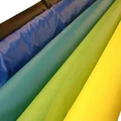 200 Denier Nylon Oxford Durable Water Repellent DWR coated 60 inches wide Assorted Colors 75 cents a pound about 21 cents a yard.