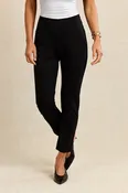 CARMEN TROUSER: BLACK PONTE