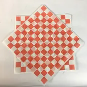 12″ x 12″ Red & White Checker Deli Paper Basket Liner (5000 ct.)