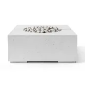 DEKKO Fire Pits Bravo 32" Square Concrete Gas Fire Pit