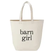 Equestrian Canvas Tote - Barn Girl