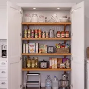 4-Shelf Solid Wood Kitchen Pantry Kit (Fits Up to 4 ft. Wide)