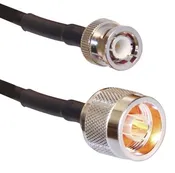 1 Ft Jumper Cable - N Male to BNC Male Connectors