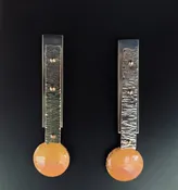 Enamel Sterling 14k Earrings