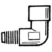 Plumbing: Poly Threaded Elbow