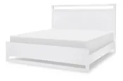 1160 Summerland BR Complete Panel Bed Ca King 6/0 White Finish