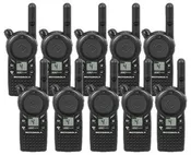 10 Pack of Motorola CLS1410 Two Way Radio Walkie Talkies (UHF)
