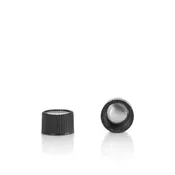 13-425 Black Phenolic Tri-Foil Lined Continuous Thread Cap