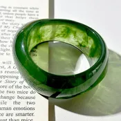 Abstract Wide Acrylic Bracelet (B-Jade)