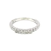 10K White Gold and Diamond Band (130-00284)
