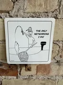 “The Only Networking I Do” Fishing Sticker | 5"  Outdoor Fishing Sticker — Swift Printing